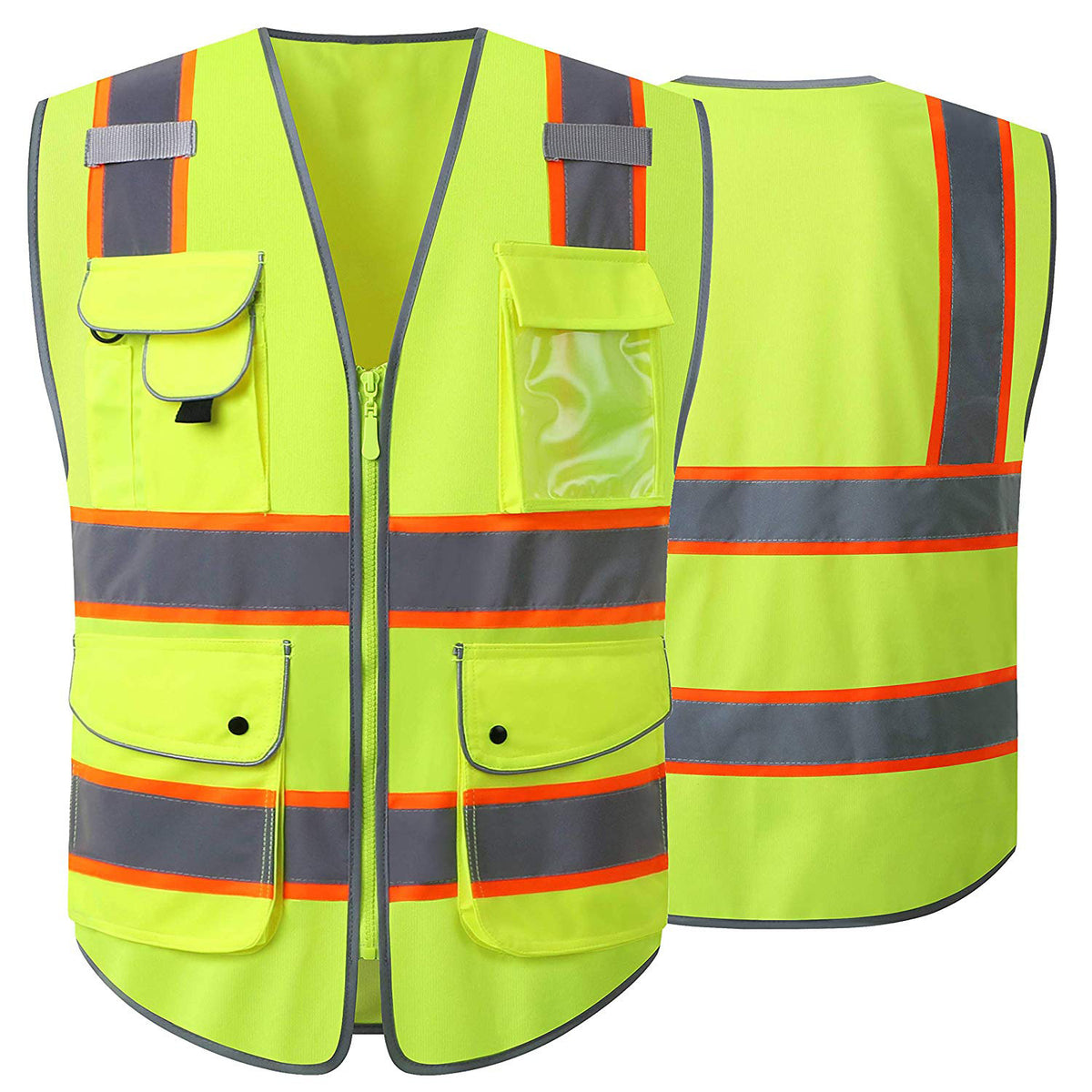 Reflective vest for management personnel, construction traffic road safety vest